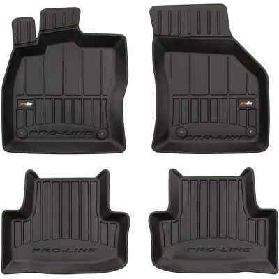 FROGUM 3D407053 Car Mats Set - Rubber Front and Rear - Black FROGUM 3D407053 Car Mats Set - Rubber Front and Rear - Black