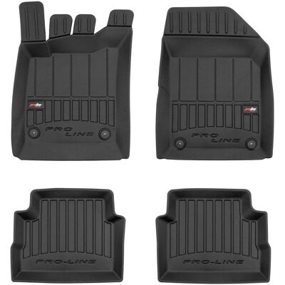 FROGUM FRG 3D407312 Autofußmatten - Gummi, Vorne & Hinten, Schwarz FROGUM FRG 3D407312 Autofußmatten - Gummi, Vorne & Hinten, Schwarz