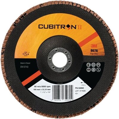 3M - Disque abrasif en grain céramique - 125mm - INOX - Publicité 3M - Disque abrasif en grain céramique - 125mm - INOX - Publicité