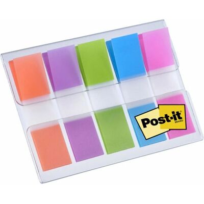 Post-It Selbstklebende Markierungsflags - 20 Blätter - Verschiedene Farben Post-It Selbstklebende Markierungsflags - 20 Blätter - Verschiedene Farben