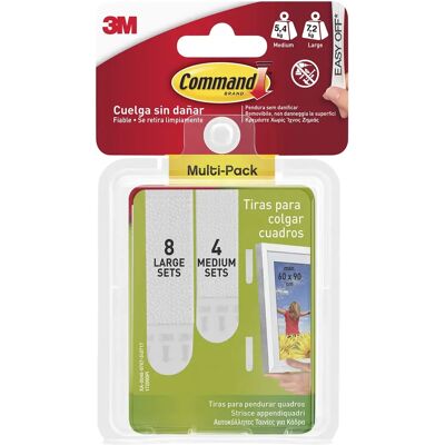 Bandes de fixation pour cadres 3M Command - 12 pièces - Publicité Bandes de fixation pour cadres 3M Command - 12 pièces - Publicité