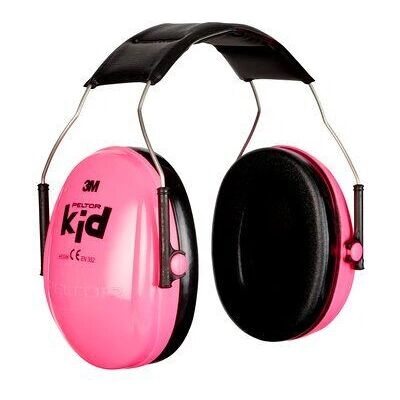 Protezione udito bambini 3M rosa neon - Fascia, Protezione acustica 87-98dB Protezione udito bambini 3M rosa neon - Fascia, Protezione acustica 87-98dB
