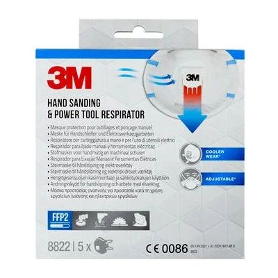 3M 8822PRO5 Respiratore riutilizzabile FFP2 Maschera antipolvere 3M 8822PRO5 Respiratore riutilizzabile FFP2 Maschera antipolvere