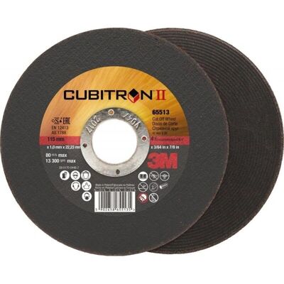 3M Cubitron II Disque de coupe - 125mm, 7.7-8mm, 80 m/s - Disque de coupe 3M Cubitron II Disque de coupe - 125mm, 7.7-8mm, 80 m/s - Disque de coupe