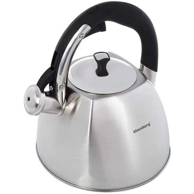 Klausberg 3L Wasserkocher mit Pfeife - Edelstahl Klausberg 3L Wasserkocher mit Pfeife - Edelstahl