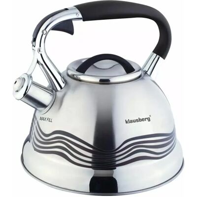 Klausberg Edelstahlkessel 3,0L - Wasserkocher - Silber Klausberg Edelstahlkessel 3,0L - Wasserkocher - Silber