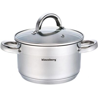 Klausberg 18cm Edelstahltopf mit Deckel - Kochgeschirr Klausberg 18cm Edelstahltopf mit Deckel - Kochgeschirr