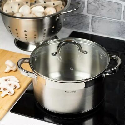 Casserole en Acier Inoxydable Klausberg 30cm - 11,5L - Publicité Casserole en Acier Inoxydable Klausberg 30cm - 11,5L - Publicité