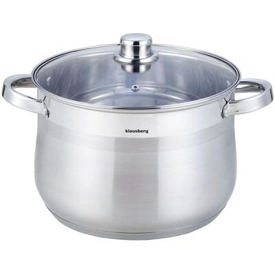 Klausberg 10,7L Stal nierdzewna Garnek - Indukcja zgodny Klausberg 10,7L Stal nierdzewna Garnek - Indukcja zgodny