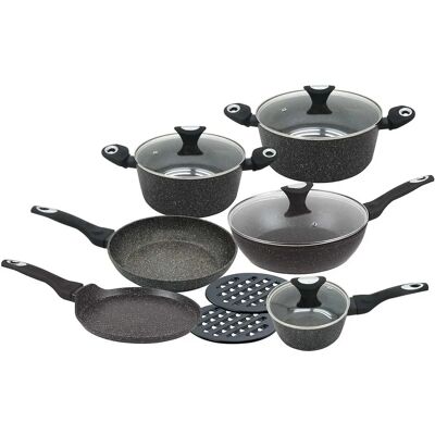Klausberg Modell KB-7201 Granit Kochgeschirr-Set - 12 Teile Klausberg Modell KB-7201 Granit Kochgeschirr-Set - 12 Teile