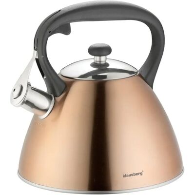 Βραστήρας Klausberg KB 7209 3L Μπρούνζ με σφυρίχτρα - Βραστήρας Βραστήρας Klausberg KB 7209 3L Μπρούνζ με σφυρίχτρα - Βραστήρας