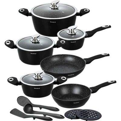 Klausberg Granit Topfset 15 Teile - Kochgeschirr-Set Klausberg Granit Topfset 15 Teile - Kochgeschirr-Set