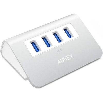 AUKEY CB-H5 Aluminium USB-HUB - 4 Ports, 5 Gbps AUKEY CB-H5 Aluminium USB-HUB - 4 Ports, 5 Gbps