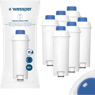 Wessper Wasserfilter für Kaffeemaschinen - DLSC002, SER3017, ECAN, ESCAM, ETAM, SECAM - Kaffeezubehör Wessper Wasserfilter für Kaffeemaschinen - DLSC002, SER3017, ECAN, ESCAM, ETAM, SECAM - Kaffeezubehör