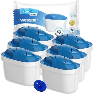 Cartouches filtrantes WESSPER Maxtra Plus - Pack de 6 pour athlètes Cartouches filtrantes WESSPER Maxtra Plus - Pack de 6 pour athlètes
