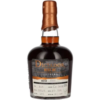 Dictador 30 Jahre Rum - Dunkler Bernstein Dictador 30 Jahre Rum - Dunkler Bernstein