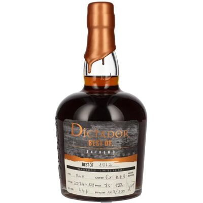 Dictador 1972 EXTREMO Dunkler Bernstein Rum - Rum Dictador 1972 EXTREMO Dunkler Bernstein Rum - Rum