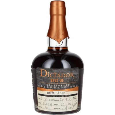 Dictador 37 Jahre APASIONADO Kolumbianischer Rum - Limitierte Edition Dictador 37 Jahre APASIONADO Kolumbianischer Rum - Limitierte Edition
