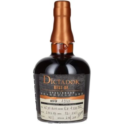 Dictador 1973 APASIONADO Tiefdunkler Bernstein Rum - Rum Dictador 1973 APASIONADO Tiefdunkler Bernstein Rum - Rum