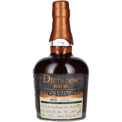 Dictador Best of 1973 Altisimo - Kolumbianischer Rum - Limitierte Edition Dictador Best of 1973 Altisimo - Kolumbianischer Rum - Limitierte Edition