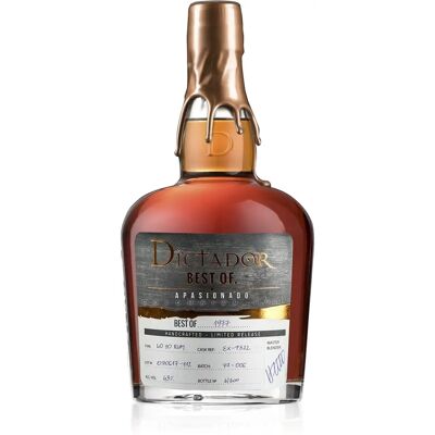 Dictador BEST OF 1978 APASIONADO Kolumbianischer Rum - Limitierte 40 Jahre Dictador BEST OF 1978 APASIONADO Kolumbianischer Rum - Limitierte 40 Jahre