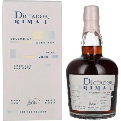 Dictador Rum RIMA 1 22 Jahre - Rum Dictador Rum RIMA 1 22 Jahre - Rum