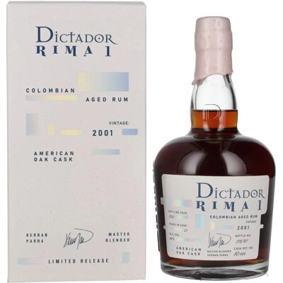 Dictador RIMA 1 21 Jahre alt Amerikanischer Eichenfass - Rum Dictador RIMA 1 21 Jahre alt Amerikanischer Eichenfass - Rum