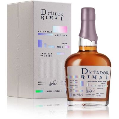 Dictador RIMA 1 16 Jahre alter Rum - American Oak Cask 2006 Dictador RIMA 1 16 Jahre alter Rum - American Oak Cask 2006