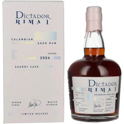 Dictador Rima 16Y Sherry Cask Rum - Luxus Geschenkbox Dictador Rima 16Y Sherry Cask Rum - Luxus Geschenkbox