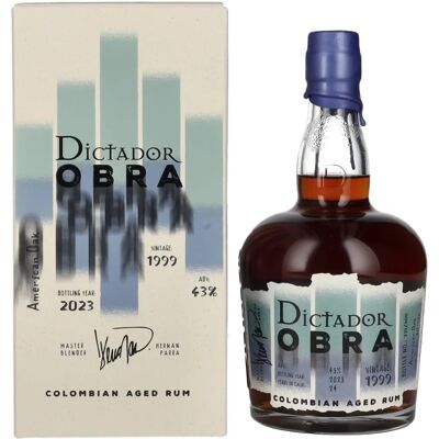 Dictador OBRA VINTAGE 24 Jahre alter amerikanischer Eichenfass-Rum Dictador OBRA VINTAGE 24 Jahre alter amerikanischer Eichenfass-Rum
