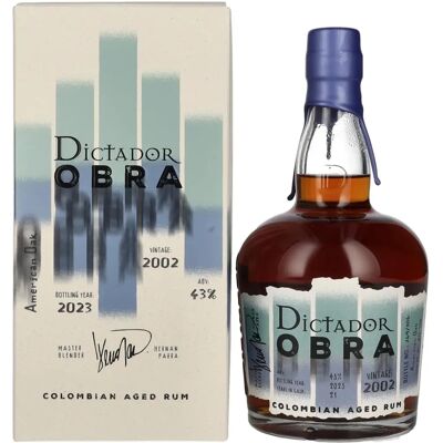 Dictador OBRA Vintage 21 Jahre alter Rum - Rum Dictador OBRA Vintage 21 Jahre alter Rum - Rum