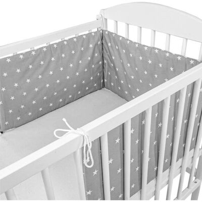 Totsy Baby Protège-bébé - Gris avec étoiles blanches - 360x30 cm - Publicité Totsy Baby Protège-bébé - Gris avec étoiles blanches - 360x30 cm - Publicité