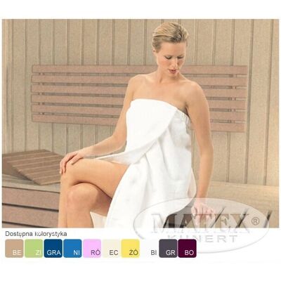 Serviette de sauna Matex - 80x130cm - Coton, Gris - Publicité Serviette de sauna Matex - 80x130cm - Coton, Gris - Publicité
