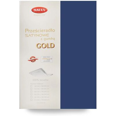 Matex Gold satynowa prześcieradło - 160x200 cm - z gumką Matex Gold satynowa prześcieradło - 160x200 cm - z gumką