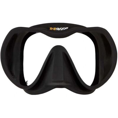 Máscara de Buceo Radical Sin Marco XDEEP - Perfil Bajo, Gran Ángulo, Negro Máscara de Buceo Radical Sin Marco XDEEP - Perfil Bajo, Gran Ángulo, Negro