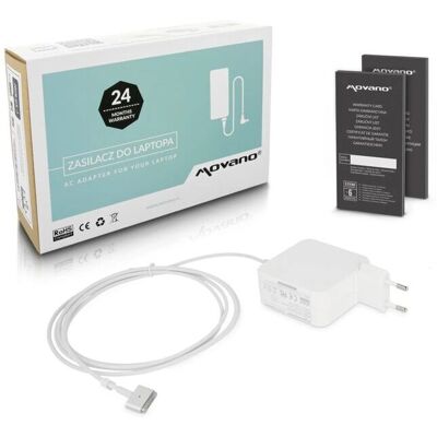 Movano 14.85V 3.05A Magsafe 2 45W Ładowarka do Laptopa Movano 14.85V 3.05A Magsafe 2 45W Ładowarka do Laptopa