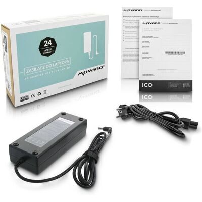 Movano - Sony VAIO - 19.5V - 6.2A - 6.5x4.4 pin - Virtajohtovirtalähde Movano - Sony VAIO - 19.5V - 6.2A - 6.5x4.4 pin - Virtajohtovirtalähde