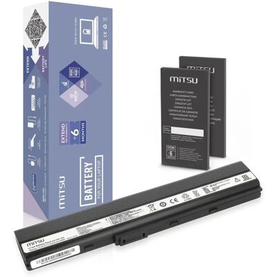 Mitsu Hochleistungs-Akku für Asus Laptops - 4400mAh - 6 Zellen - CE RoHS Mitsu Hochleistungs-Akku für Asus Laptops - 4400mAh - 6 Zellen - CE RoHS