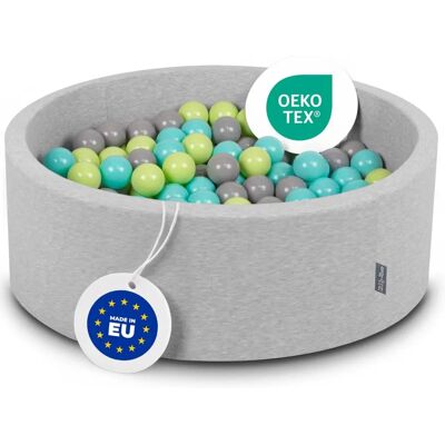 KiddyMoon Piscine à Boules 90 x 30 ronde 300 balles - OK30D-174 - Publicité KiddyMoon Piscine à Boules 90 x 30 ronde 300 balles - OK30D-174 - Publicité