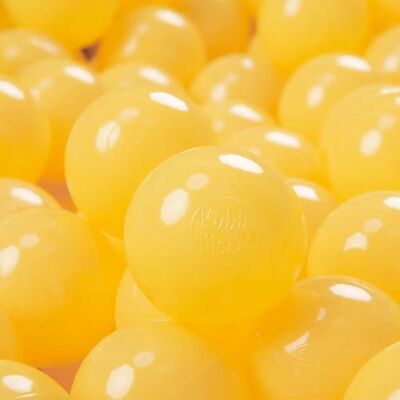 KiddyMoon 700 Balles - Boules en Plastique Souple - Jaune - Publicité KiddyMoon 700 Balles - Boules en Plastique Souple - Jaune - Publicité