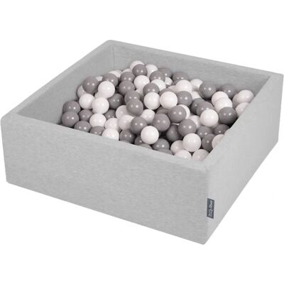 KIDDYMOON - Kwadratowy basen 90x30cm z 200/300 piłkami - Zabawa i terapia KIDDYMOON - Kwadratowy basen 90x30cm z 200/300 piłkami - Zabawa i terapia