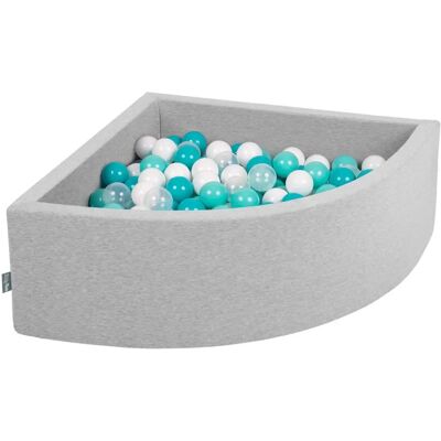 KIDDYMOON 90X30cm Basen z 300 kulami - Miękki Zestaw do Zabawy KIDDYMOON 90X30cm Basen z 300 kulami - Miękki Zestaw do Zabawy