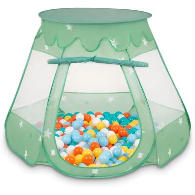 Selonis Mini Château Tente de Jeu - Aire de Boules, 105x90cm - Publicité Selonis Mini Château Tente de Jeu - Aire de Boules, 105x90cm - Publicité
