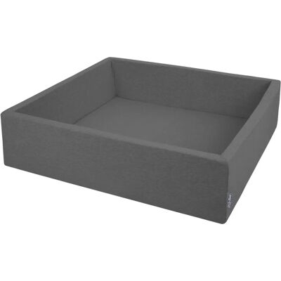 Piscine à Boules Carrée KiddyMoon - 120x30cm, Sans Boules, Gris Foncé - Aire de Jeux - Publicité Piscine à Boules Carrée KiddyMoon - 120x30cm, Sans Boules, Gris Foncé - Aire de Jeux - Publicité