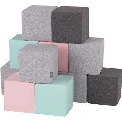 KiddyMoon Cubes en Mousse Souple - 12 Pièces - Enfants - Publicité KiddyMoon Cubes en Mousse Souple - 12 Pièces - Enfants - Publicité