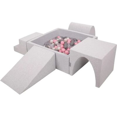 Espace de jeu KIDDYMOON - Ensemble en mousse avec 300 balles - Publicité Espace de jeu KIDDYMOON - Ensemble en mousse avec 300 balles - Publicité