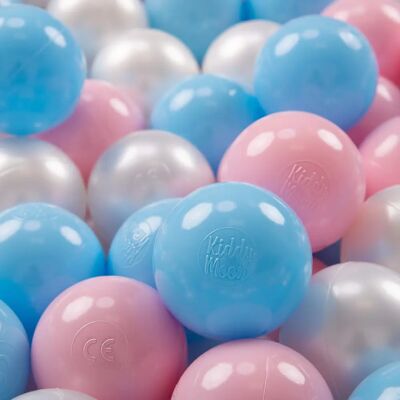 KiddyMoon Modello 300 - Palline di plastica colorate da 7cm per bambini KiddyMoon Modello 300 - Palline di plastica colorate da 7cm per bambini