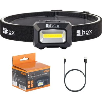 Libox LB0107 Schwarzes Stirnband LED-Taschenlampe Libox LB0107 Schwarzes Stirnband LED-Taschenlampe