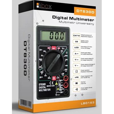 Libox - DT830D LB0163 - LCD 16x48 - Multimeter Libox - DT830D LB0163 - LCD 16x48 - Multimeter