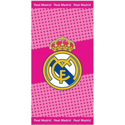 Real Madrid Strandlaken - 70x140cm - Roze & Multicolor Real Madrid Strandlaken - 70x140cm - Roze & Multicolor